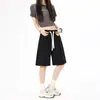 Shorts Casuales Retro Japoneses para Mujer, Verano Delgados de Secado Rápido Moda Trendy Sueltos de Corte Limpio Pantalones de Cinco Puntos