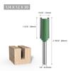 Fresa de un solo filo y de doble filo con vástago de 1/4", Cabezal de fresa para máquina de recorte, Fresa para ranurar, Broca para router de máquina de grabado, Cuchilla recta para máquina de recorte