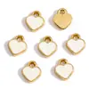 Accesorios para Joyería de Aleación DIY Colgante de Corazón Pequeño Corazón de Melocotón con Aceite Gotear Colgante Decorativo para Pulsera Llavero Pendientes W501