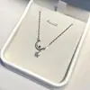 Collar de Estrella y Luna Yuhong para Mujer, Estilo Ins Lujo Ligero Nicho Cadena para Clavícula de Gama Alta, Regalo para Novia, Directo del Fabricante
