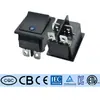 Etl Padrão Americano Kcd4 Interruptor de Barco 4 Pinos 2 Velocidades Rocker Amarelo Interruptor de Alimentação Corrente Alta 16A250V