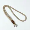 Estilo Ins Corda Curta Trançada Cordão para Celular Chaveiro Colorido Candy Corda Artesanal Unissex Pulso Cordão Anti-Perda Removível