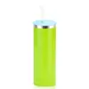 Vaso Termo Recto de Acero Inoxidable de 18oz con Popote Vaso de Agua Fría al Vacío Vaso al Por Mayor de Fábrica