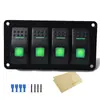 Cargador de Coche, Accesorios de Modificación para Coche y Yate, Forma de Barco con Luces LED, Botón de Interruptor Combinado para Autobús y RV