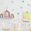 Nuevo FX-F297 pintado verde amor dormitorio armario refrigerador porche DIY decoración de pared hogar pegatinas de pared