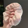 Oso con Lazo Rosa Dulce Anillo para el Pelo de Intestino Grueso Sentido de Alta Calidad Cuerda para Cola de Caballo Moda Ins Cuerda para el Pelo Versátil