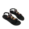 Sandalias Casuales de Mujer Transpirables de Moda Versátiles Talla Grande 2025 Verano Nuevas con Punta Redonda Planas y Suela de Goma Antideslizante