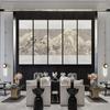 Nueva pintura decorativa de pared de salón de estilo chino, modelo de vestíbulo de hotel, decoración suave para habitación, pintura colgante para sala de estar, pintura mural de paisaje de alta gama