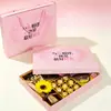 Caja de Regalo de Chocolate con 48 Compartimentos, Caja de Embalaje de Regalo Creativa para el Día de San Valentín, Caja Vacía para el Regalo de Cumpleaños de la Novia o Souvenir