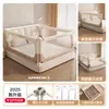 Barandilla de Cama para Niños, Protección Anticaída para Bebés e Infantes, Barandilla Elevada para Cama de Bebé, Barrera Ajustable para Cama de Bebé