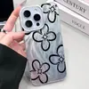 Suministro Exclusivo Transfronterizo de Fundas para Teléfono Florales Minimalistas Negras Estilo Ins, Producción y Venta al por Mayor de Fundas Anticaídas para Iphone18Promax