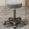 Taburete de belleza con ruedas, taburete de silla de salón de belleza para técnico de uñas, silla de trabajo grande con ruedas de altura ajustable retráctil