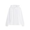 Cardigan Feminino de Verão com Zíper Moda Jaqueta Esportiva Proteção Solar Moletom com Capuz
