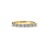 Anel de Cintura de Diamante Moissanite Anel de Diamante Rai Moissanite Anel Simples Empilhável para Cauda Feminina Anel de Casal Banhado a Prata Esterlina Ouro 18K