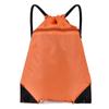 Nova Mochila Simples com Cordão e Bolso com Aba para Homens e Mulheres Mochila Casual de Viagem Grande Capacidade Cordão Fitness Esportes Bolsa de Basquete
