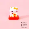 Gato que Atrae la Fortuna Decoración para el Hogar para Sala de Estar, Accesorios de Bolsita Ciega DIY Lindos de Moda, Adorables Adornos Decorativos de Resina de Gato
