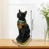 Figura de Gato Egipcio Exótico Transfronteriza, Artesanía de Resina para Entrada de Sala de Estar, Dios Gato Egipcio Decoración Suave Personalizada