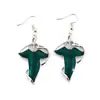Moda Cinematográfica Europea y Americana Joyería Fina El Señor de los Anillos Broche de Hoja de Elfo Collar Doble Uso Set de Collar y Aretes de Hoja