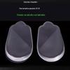 Almofadas de Silicone para Calcanhar, Almofadas de Gel Esportivas Transparentes, Almofadas de Calcanhar em Forma de U, Almofadas de Calcanhar de PU Meio Tamanho, Almofadas Antiderrapantes para Sandálias Meio Tamanho