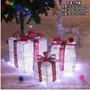 Decoraciones Navideñas Bolsas de Regalo Doradas Rojas Cajas de Regalo Adornos para el Árbol de Navidad Cajas de Regalo de Hierro Forjado Navideñas Comerciales