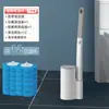 Nova Escova de Vaso Sanitário Descartável para Uso Doméstico, Sem Cantos Mortos, Cabeça de Reposição Montada na Parede, Escova de Limpeza para Banheiro