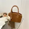 Bolsa Pequena Transversal de Couro Camurça de Alta Qualidade para Mulheres, Edição de Outono/Inverno, Nova Tendência 2026, Bolsa Saco