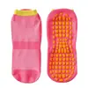 Directamente del fabricante, calcetines de malla para trampolín, calcetines antideslizantes, calcetines de piso para educación temprana infantil, calcetines deportivos transpirables de verano para adultos