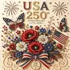 Pintura de Diamantes 5D5D5D DIY, un producto transfronterizo para el 250 aniversario de los Estados Unidos, presentando una pintura de perlas hecha a mano DIY con un marco