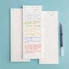 Caderno com Notas Rasgáveis e Não Grudentas, Portátil para Memorizar Palavras, Fazer Anotações e Deixar Recados