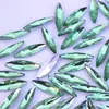 Rhinestones acrílicos con forma de gota de agua de 4*15 mm con base plana, sin agujeros, para fundas de teléfono DIY, ropa, zapatos, accesorios y decoraciones de manualidades