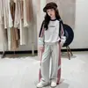 Conjunto Deportivo para Niñas Grandes Otoño 2026 Nuevo Estilo Estudiante de Secundaria Chica Estudiante Estilo Coreano Conjunto Completo Pantalones Casuales para Niños