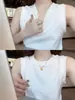 Regata Lisa Básica para Mulheres, Verão, Petite, Roupa Externa, Camada Base para Disfarçar a Barriga, Emagrecedor, Top de Gola Redonda, Roupa Íntima