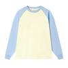 Camiseta Raglan Manga Longa Gola Redonda 260g Algodão Puro Marca da Moda Cor Color Block Uniforme de Turma Personalizado Roupas de Trabalho Masculino e Feminino Top de Outono com Estampa