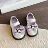 Zapatos de Cuero con Lazo Lindos para Niñas 2026 Nuevo Modelo de Otoño Suela Suave Antideslizantes Transpirables Zapatos Planos de Princesa para Niños