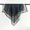 Pañuelo pequeño cuadrado de algodón y lino color marrón estilo Maillard para mujer, estilo nuevo, elegante y versátil, pañuelo decorativo para la cabeza, diadema, pañuelo de cuello, accesorio para la cintura