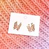 ¡Es tan hermoso! Pendientes de mariposa con circonitas, ligeros, de lujo y de alta calidad, pequeños y exquisitos pendientes con clip para la oreja para mujer, sin orejas