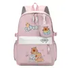 Mochila Fofa Desenho Animado Casual Alunos do Ensino Fundamental e Médio Mochila Escolar de Grande Capacidade Simples Leve para Homens e Mulheres Nova Mochila de Viagem