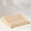 Almofada de Sauna de Madeira Maciça Transfronteiriça Suporte Ergonômico Curvo para Cabeça Acessórios de Sauna Almofada de Sauna Suporte para Pescoço