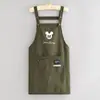 Delantal de Cocina Simple Resistente al Agua para Cocinar en Casa, Delantal Ajustable a Prueba de Aceite para Catering y Horneado, Ropa de Trabajo con Texto Impreso