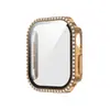 Exclusivo transfronteiriço para Apple iwatch10 geração relógio película temperada banhada a diamante capa protetora PC tudo-em-um
