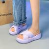 Pantuflas de Suela Gruesa Que Se Sienten Como Mierda, Pantuflas Simples de Verano para Interior del Hogar Antideslizantes, Pantuflas para Exterior para Mujer de Suela Suave para Baño