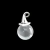 Cristal Natural Transfronterizo Sombrero de Mago Colgante de Bola Redonda Piedra Semipreciosa Ágata Perla Redonda de 14 mm Collar Joyería al por Mayor