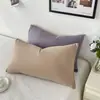 Funda de almohada de algodón lavable de verano, funda de almohada de franela engrosada, algodón INS Color 48*74 cm Dormitorio de estudiante Venta al por mayor
