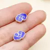 Aleación Esmalte de Goteo de Aceite Cuenta Nube Accesorios DIY Materiales Estilo Antiguo Hanfu Pulsera Pasador Accesorios con Agujero