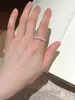 Anillo Popular de Xiaohongshu Cepillado con Microincrustaciones de Circonita para Mujer, Nuevo Diseño de Nicho, Versátil, Lujo Ligero, Anillo Abierto Simple