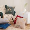 Fabricante de Textiles para el Hogar de Nantong Funda de Almohada de Chenilla Tamaño 45X45 Almohada para Coche Cama Mesita de Noche Bordado Creativo
