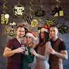 Nuevo día de Año Nuevo Decoración de Año Nuevo Amuleto de espiral de Año Nuevo Decoraciones de fiesta de interior de espiral de PVC de Año Nuevo