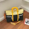 Nueva bolsa de viaje corta de color block para viajes de negocios, desplazamientos diarios, equipaje de mano, bolsa de equipaje con ruedas, bolso cruzado exquisito para yoga y fitness