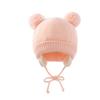 Europa y Estados Unidos nuevo conjunto de sombrero de trenza para niños guantes un conjunto de punto cálido protección para las orejas sombrero de punto para niños guantes