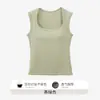 Camiseta sin mangas de algodón de alta calidad estilo workwear americano para mujer, adecuada tanto para llevar sola como debajo de otra prenda, que cubre los laterales del busto, tirantes anchos, estilo puro y seductor
